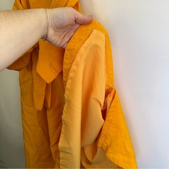 Ann Taylor Women’s Burnt Yellow Sleeveless Flowy A-line Midi Sun Dress Size XXS - Picture 8 of 12